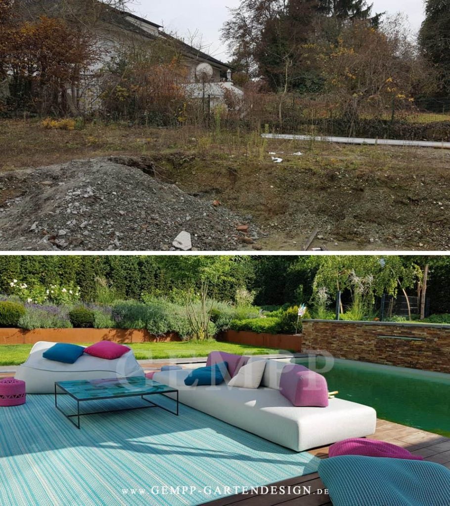 Vorher Nachher Bilder Garten Gempp Gartendesign