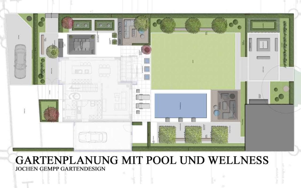Gartenplanung mit Pool Hamburg Gartenarchitektur
