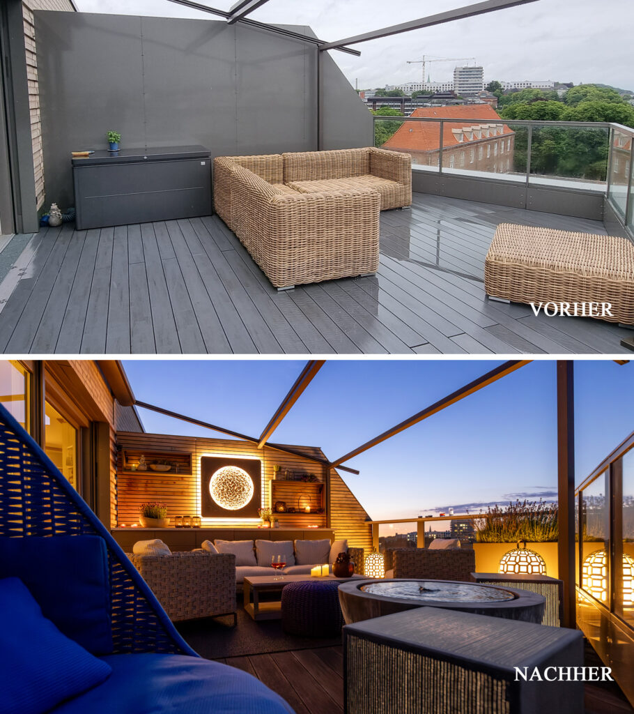 Dachterrasse Umgestaltung mit Stil