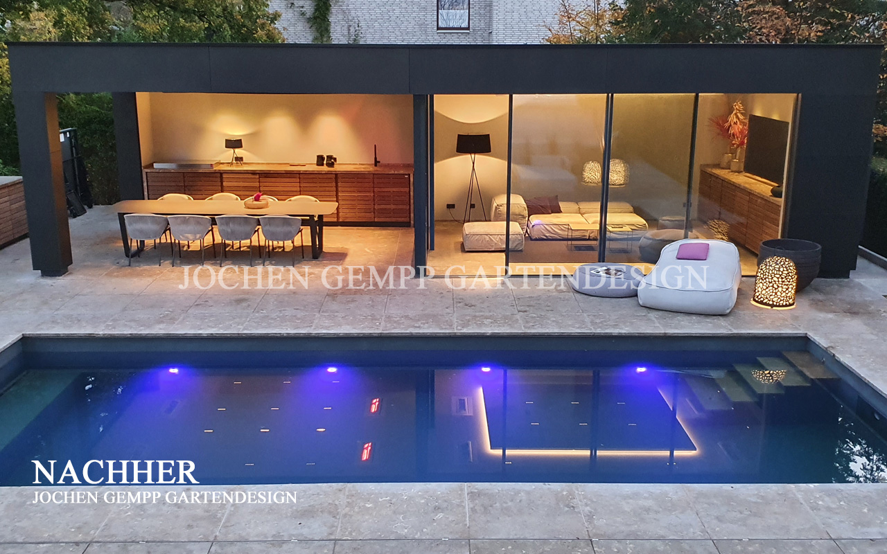 Vorher-Nachher-Bilder: einzigartiger Garten mit Pool Hamburg