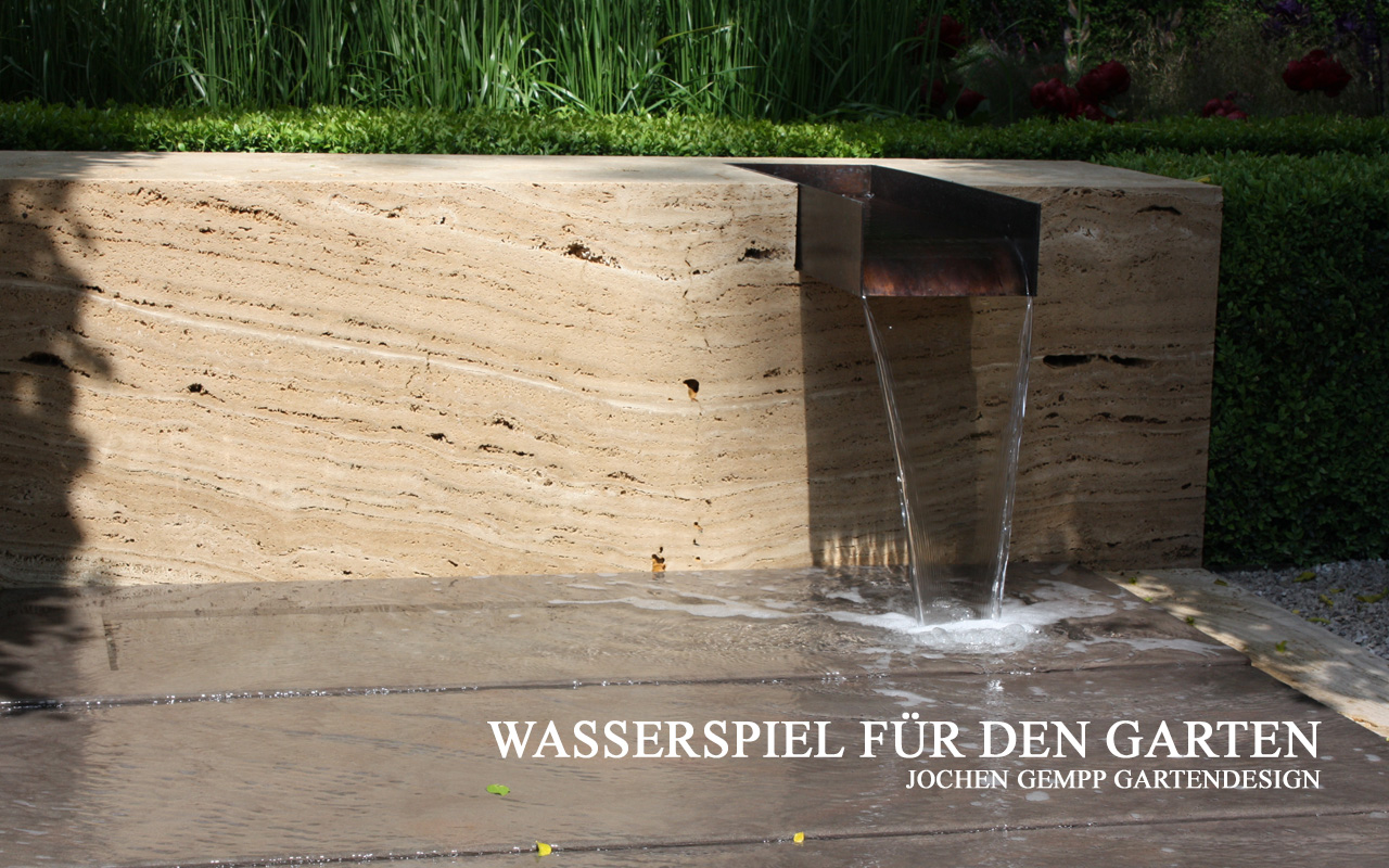 Wasserspiel modern Brunnen