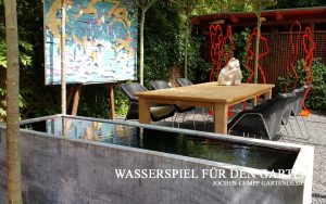 Zinkbrunnen Wasserspiel