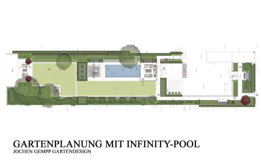 Infinity Pool im garten