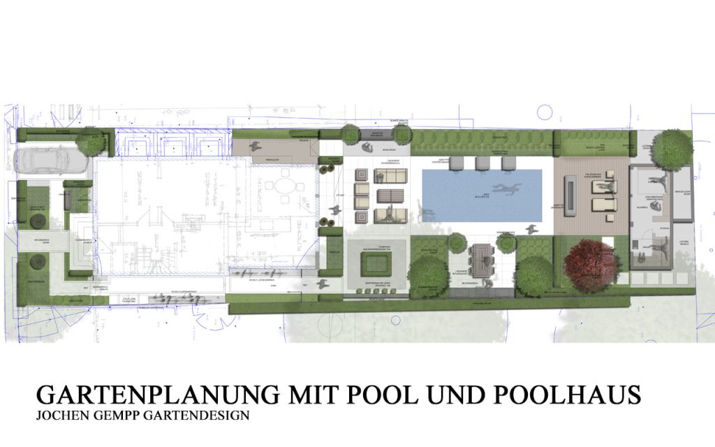 Poolplanung im Garten