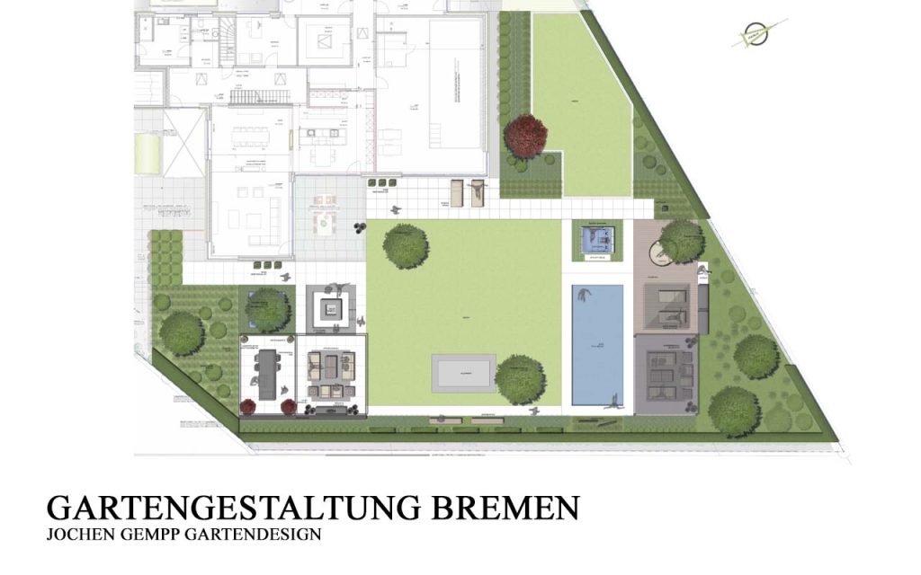 Exklusive Gartengestaltung Beispiel Bremen