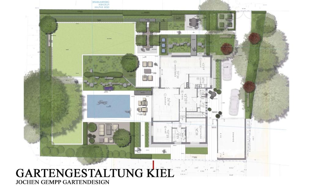 Exklusive Gartengestaltung Beispiel Kiel