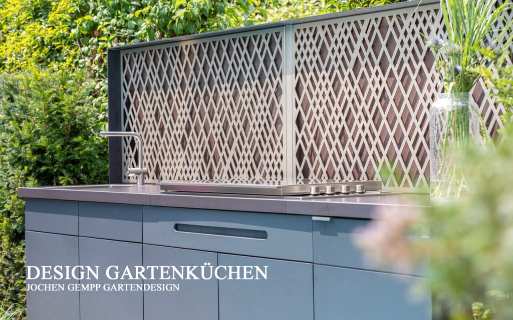 Gartenküche Metall Außenküche exklusiv