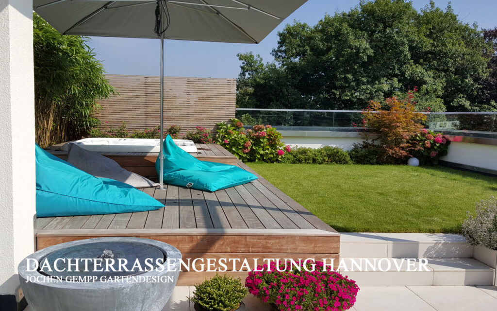 moderne Dachterrasse planen gestalten lassen