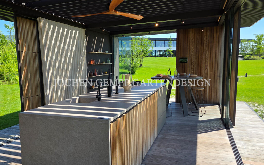 Gartenpavillon mit Outdoor Küche