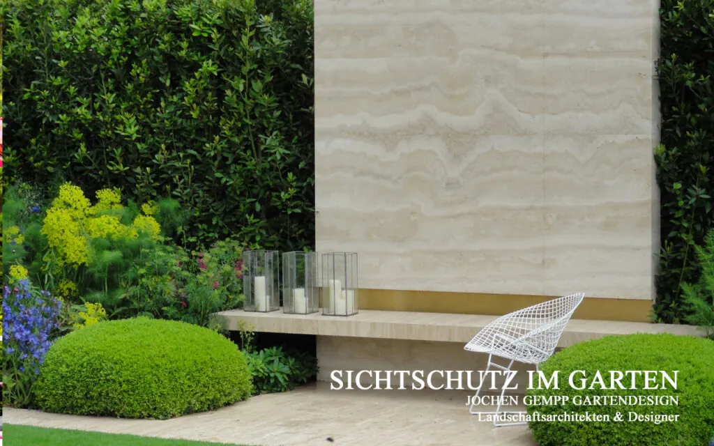 moderner Sichtschutz Garten